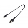 Cable Startech USB 2.0 a Macho / Apple Lightning Macho 0.30M Black