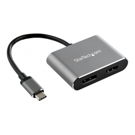 Puerto Replicador USB-C Startech HDMI + DP Grey