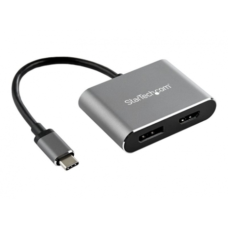 Puerto Replicador USB-C Startech HDMI + DP Grey