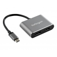 Puerto Replicador USB-C Startech HDMI + DP Grey