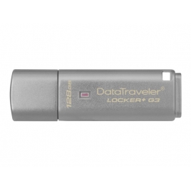 Memoria USB 3.0 Kingston 128GB Data Traveler Locker+ G3 Cifrado