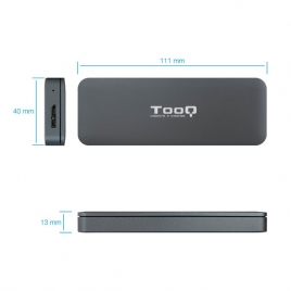 Carcasa Disco Duro SSD M.2 Tooq Ngff Micro USB B 3.0 Black