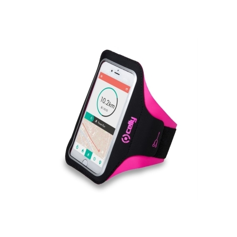 Brazalete Deportivo Celly Armband XXL Hasta 6.2" Black / Pink