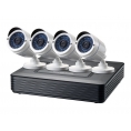 KIT Videovigilancia Level ONE 4 Camaras Int/Ext + Grabador 8 Canales