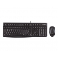 Teclado + Mouse Logitech Desktop MK120 USB Black Portugues