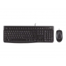 Teclado + Mouse Logitech Desktop MK120 USB Black Portugues