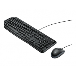 Teclado + Mouse Logitech Desktop MK120 USB Black Portugues