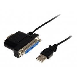 Cable Startech USB a Paralelo DB25 Hembra / Serie DB9 Macho