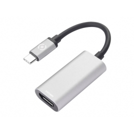 Adaptador Celly USB-C Macho / HDMI Hembra Silver