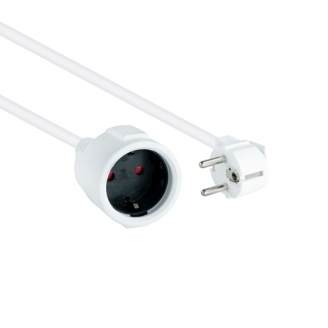 Cable Kablex Alimentacion red Schuko Macho / Hembra 2M White