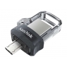 Memoria Micro USB / USB 3.0 128GB Sandisk Ultra Dual M3.0 Silver / Black