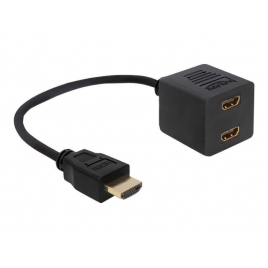 Adaptador Delock HDMI 19 Macho / 2X HDMI 19 Hembra 0.1M