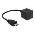 Adaptador Delock HDMI 19 Macho / 2X HDMI 19 Hembra 0.1M