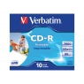 CD-R Verbatim 700MB 52X Printable Caja 10U