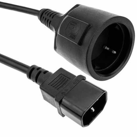 Cable Kablex Alimentacion C14 / red Schuko Hembra 0.15M