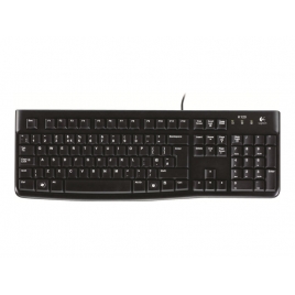 Teclado Logitech K120 Keyboard Black USB Ingles
