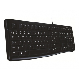Teclado Logitech K120 Keyboard Black USB Ingles