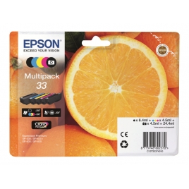 Cartucho Epson 33 Multipack Expression Home XP-63 830 Expression Premium XP-530