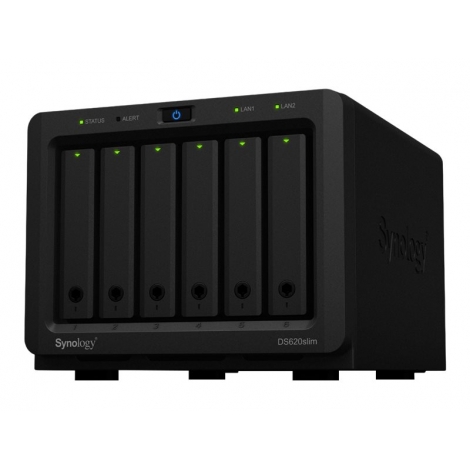 Cabina Almacenamiento Synology DS620 Slim 6 Bahias Black