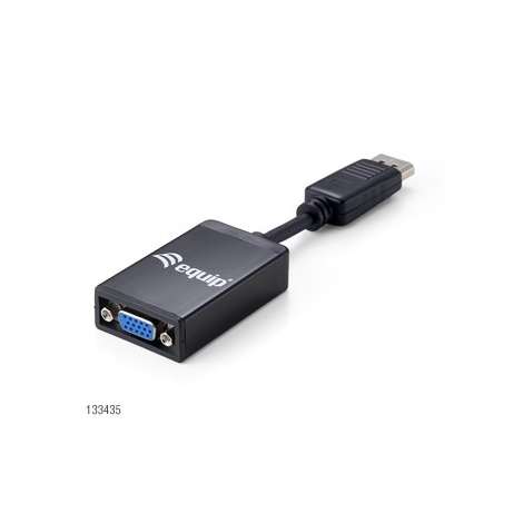 Adaptador Equip DisplayPort Macho / VGA Hembra Black