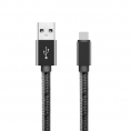 Cable Kablex USB 2.0 a Macho / USB-C Macho 1M Nylon Trenzado Black