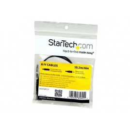 Cable Startech Audio Jack 3.5MM Hembra / 2X RCA Macho 0.15M