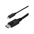 Cable Startech USB-C Macho / DisplayPort Macho 4K 1M Black