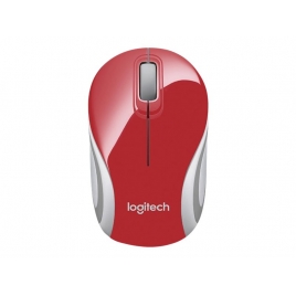 Mouse Logitech Wireless M187 red