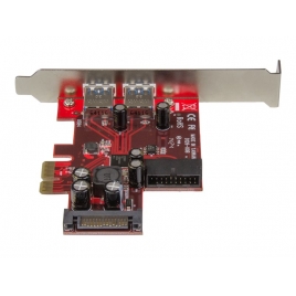 Controladora PCIE Startech USB 3.0 2P + INT USB 3.0