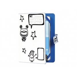 Funda Tablet Tech AIR Little Monster 10" Coloreable + 3 Rotuladores
