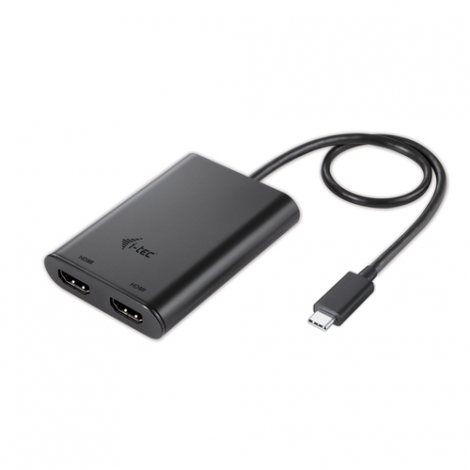 Adaptador I-TEC USB-C Macho / 2X HDMI Hembra Black
