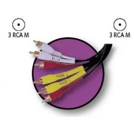 Cable Kablex 3X RCA Macho / 3X RCA Macho 1.5M