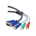 Cable Kablex Svga 15 Macho / RGB 3X RCA Macho 2M