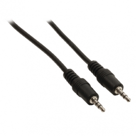 Cable Kablex Audio Jack 3.5MM Macho / Jack 3.5MM Macho 0.5M Black