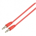 Cable Kablex Audio Jack 3.5MM Macho / Jack 3.5MM Macho 1M red