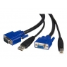 Cable Startech KVM VGA M +USB / VGA H USB B 1.8M