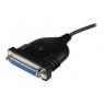 Cable Startech USB / Paralelo 25 Hembra 1.8M