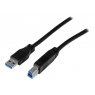 Cable Startech USB 3.0 Macho / USB 3.0 B Macho 2M Black
