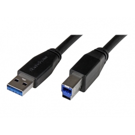 Cable Startech USB 3.0 Macho / USB 3.0 B Macho Activo 10M Black