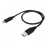 Cable Startech USB 3.1 Macho / USB-C Macho 0.5M Black