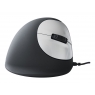 Mouse R-GO Vertical Mouse 4 Botones Black