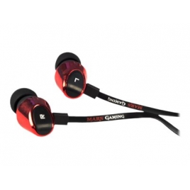 Auricular IN-EAR Mars Gaming MIH2 Jack Black / red
