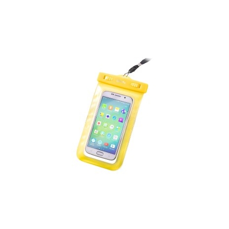 Funda Movil Celly Splashuni Waterproof Hasta 5.7" Yellow