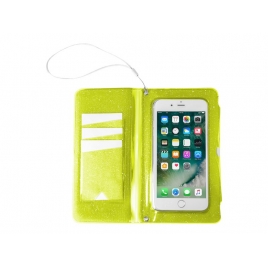 Funda Movil Celly Splashwallet 18 Waterproof Hasta 6.2" Yellow