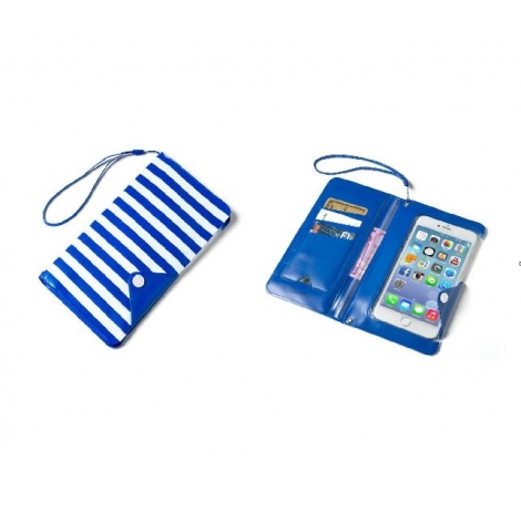 Funda Movil Celly Splashwallet Waterproof Hasta 5.7" Blue