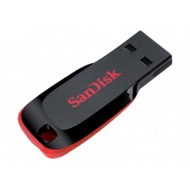 Memoria USB 16GB Sandisk Cruzer Blade Black / red Pack 3U