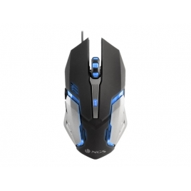 Mouse NGS Gaming GMX-100 2400 DPI 7 Colores Silver USB