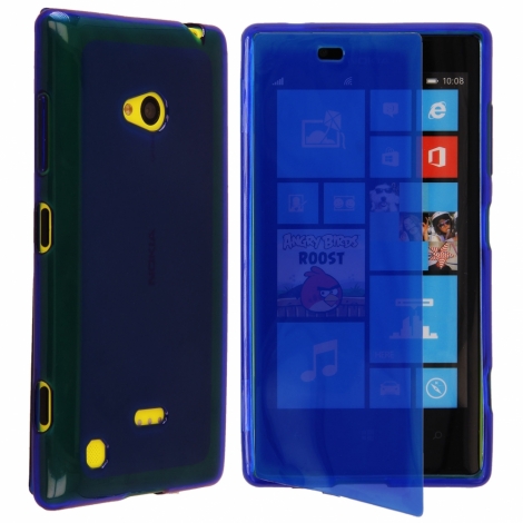 Funda Movil HT Jelly Case Ultra Blue para Nokia Lumia 520
