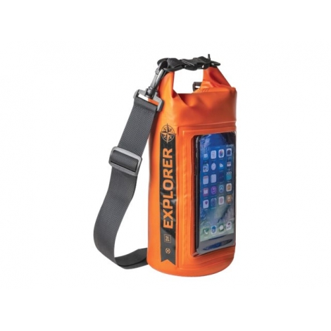Saco Movil Celly Explorer Drybag 2L Hasta 6.2" Orange