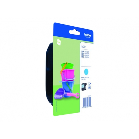 Cartucho Brother LC221 Cyan DCP J562DW MFC J480DW J680DW J880DW